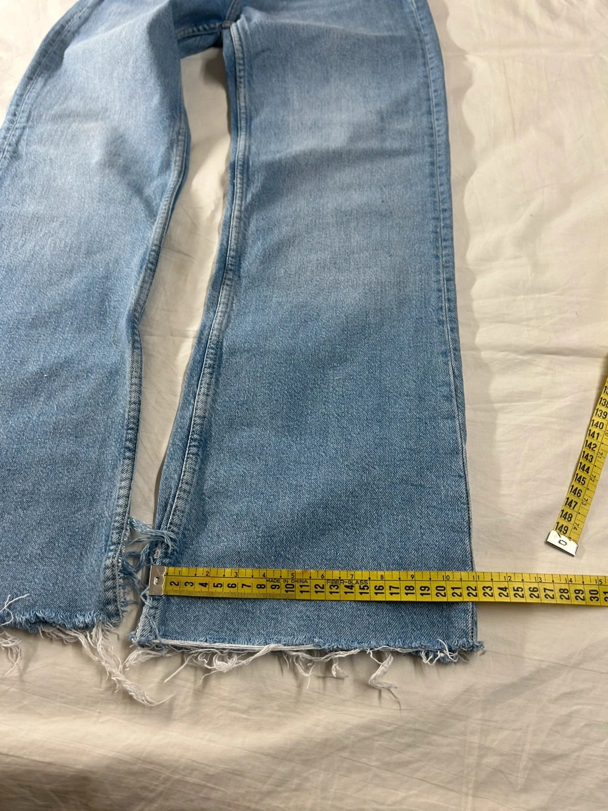 Lichtblauwe wijd uitlopende Bershka-jeans maat 36 – photo 6